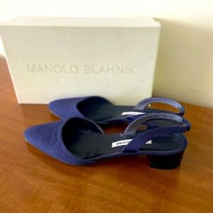 Manolo Blahnik Slingback Pumps. Gently used in great condition. Retail $725.